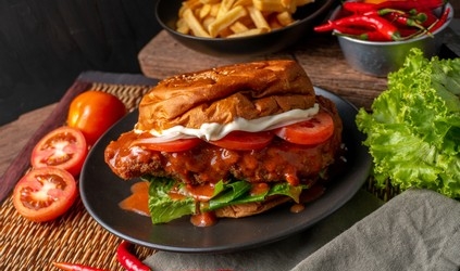 Slow Cooker Buffalo Chicken Sandwiches at Home