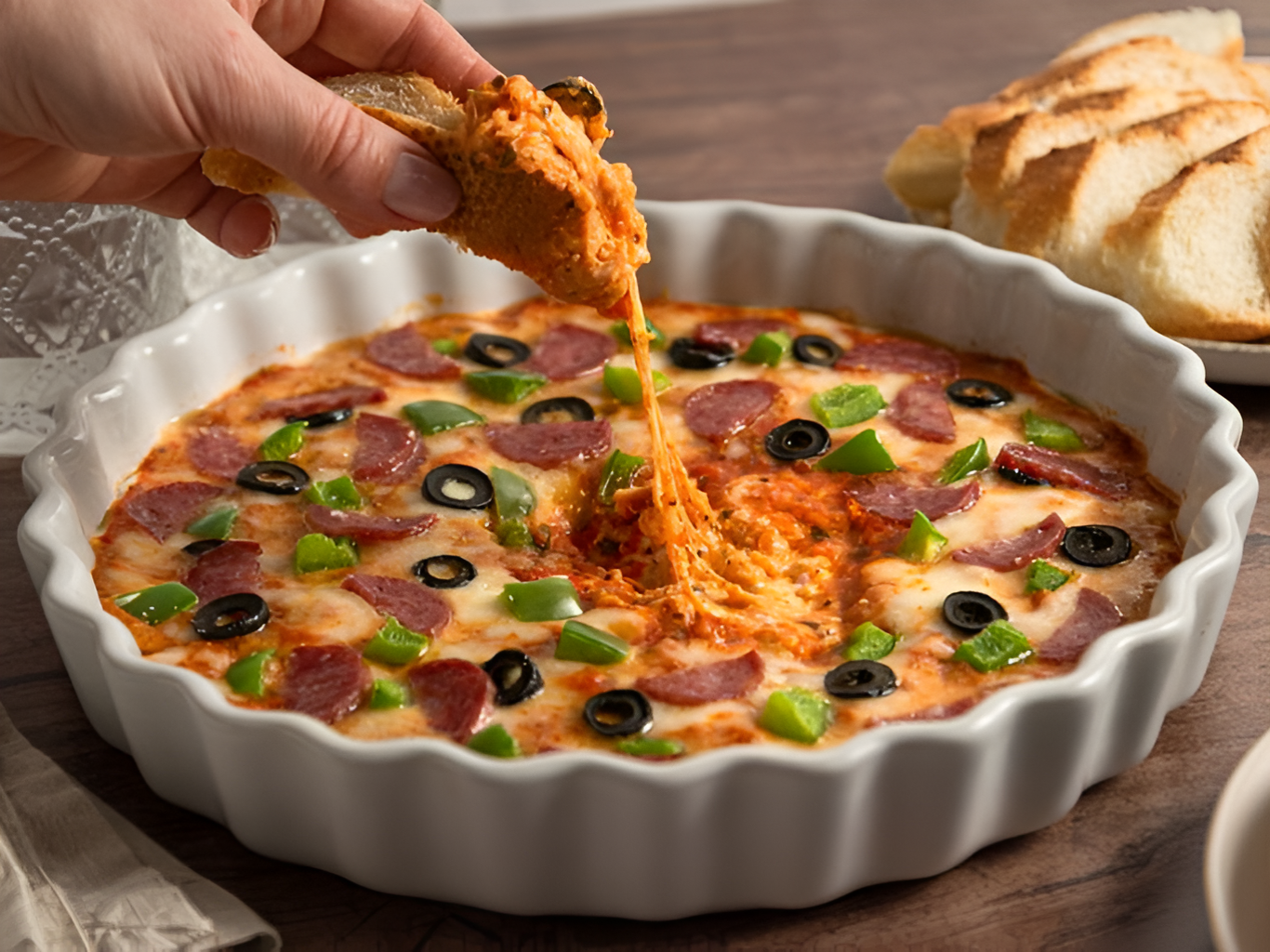 Hot Pizza Dip :  Ultimate Cheesy, Savory Party Appetizer