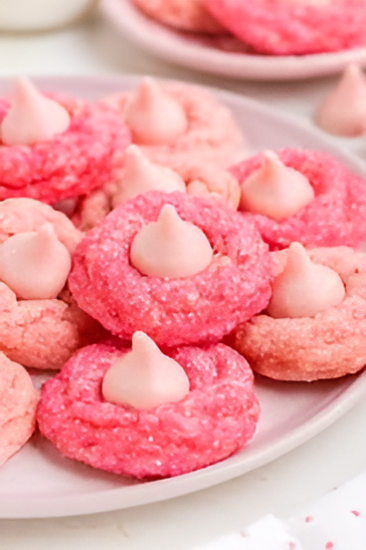 Easy Strawberry Kiss Cake Mix Cookies : Quick & Delicious Treat