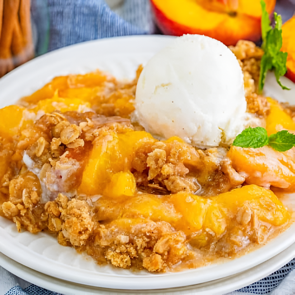 Peach Crisp Recipe : Sweet & Crunchy Dessert