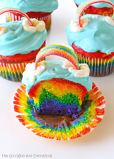 Rainbow Cupcakes : Perfect for Any Celebration