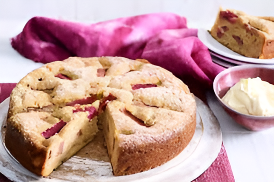 Rhubarb Cake Recipe : Moist, Sweet & Tangy Treat