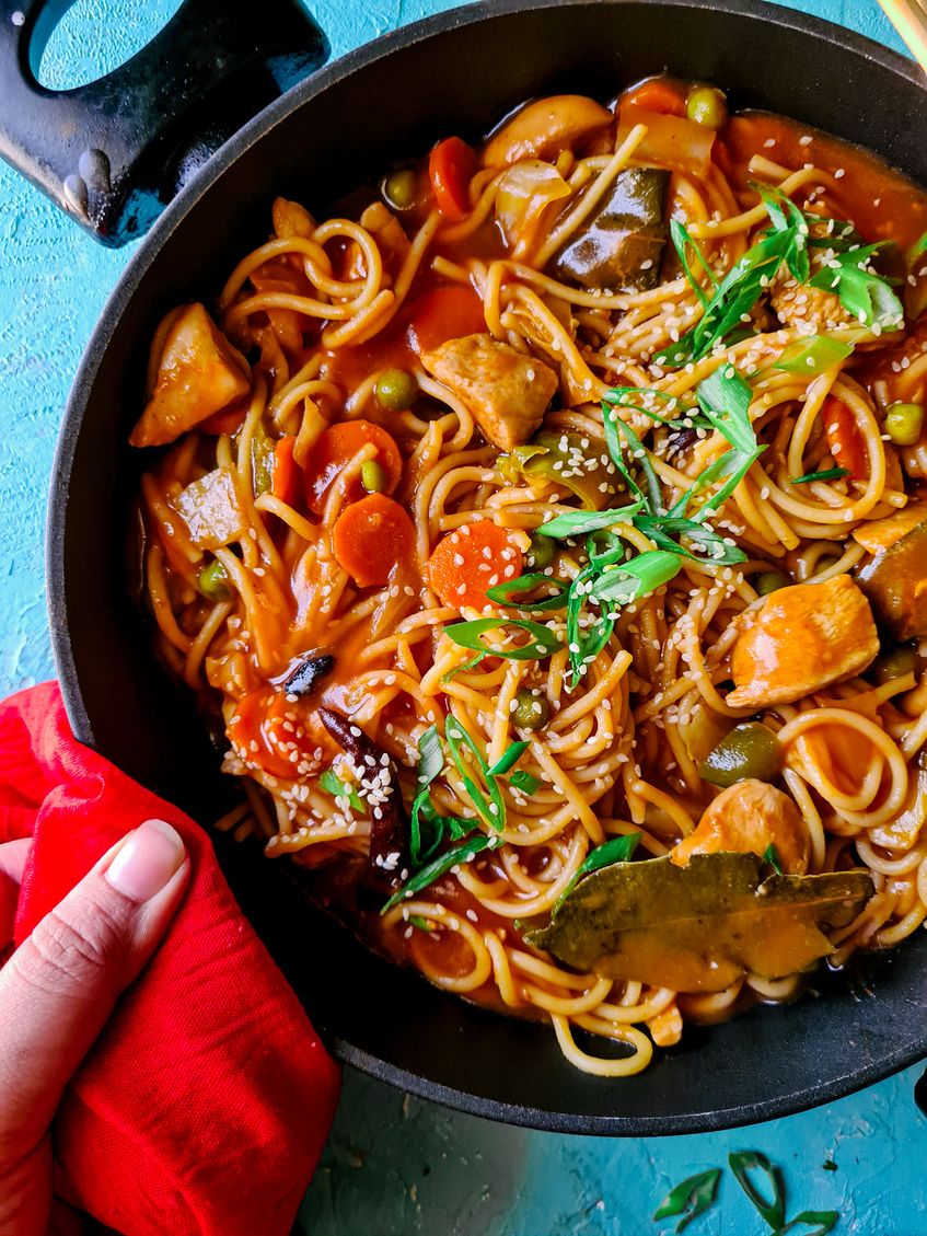 Spicy Asian Noodles for One : A Quick & Flavorful Solo Meal