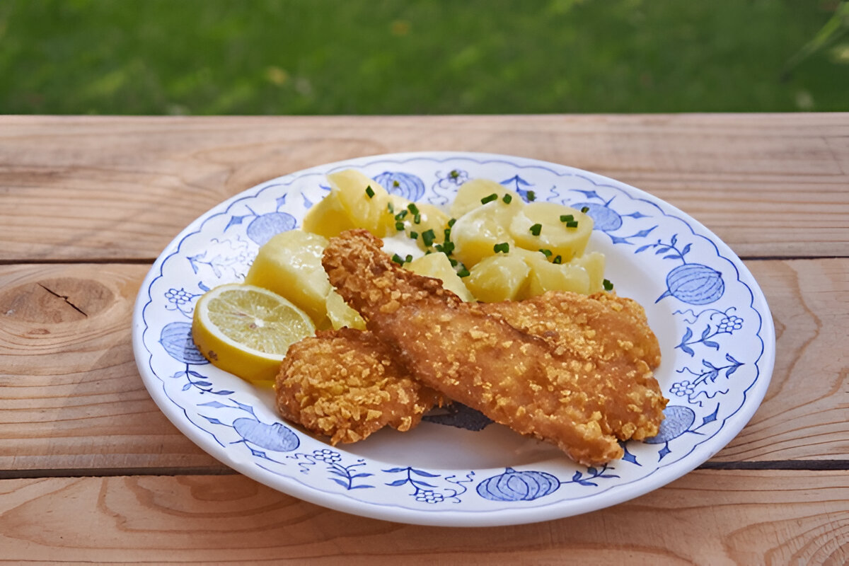Cod with Lemon, Garlic, and Chives