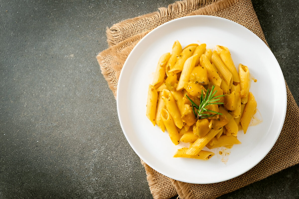 Butternut Squash Vegan Alfredo Pasta