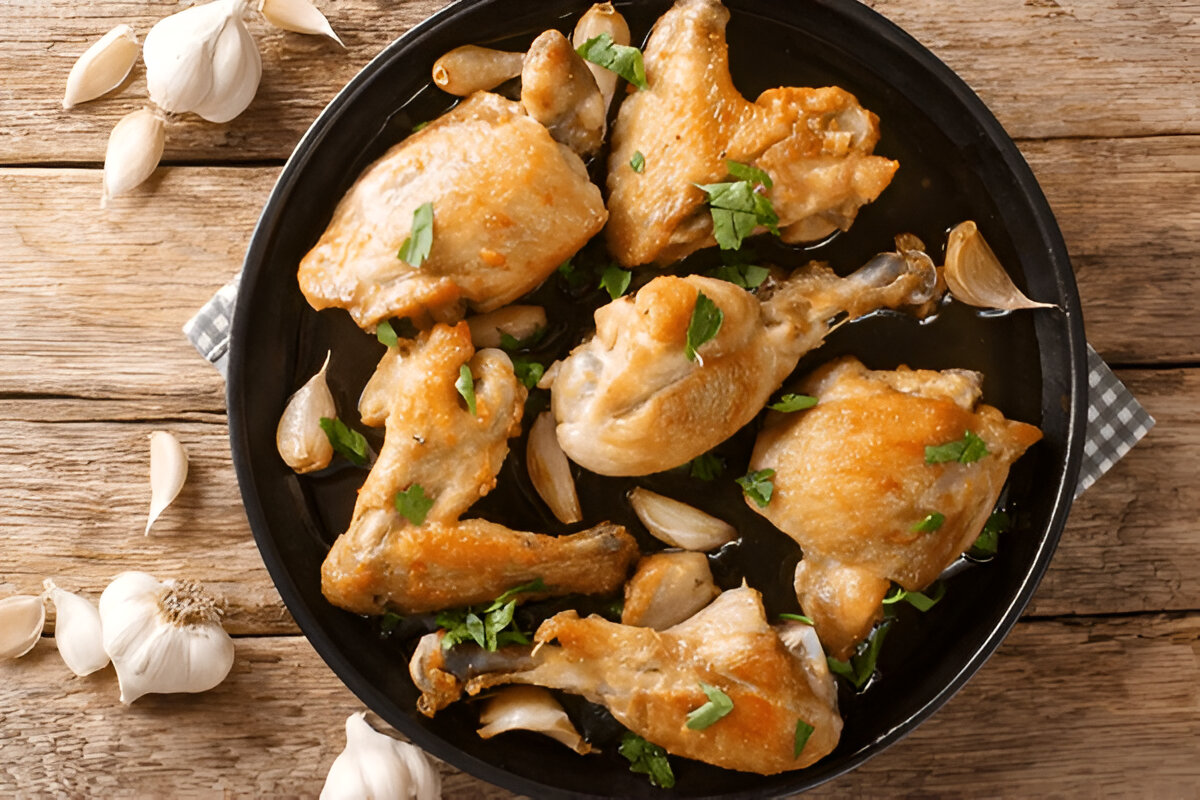 Garlic Wine Chicken