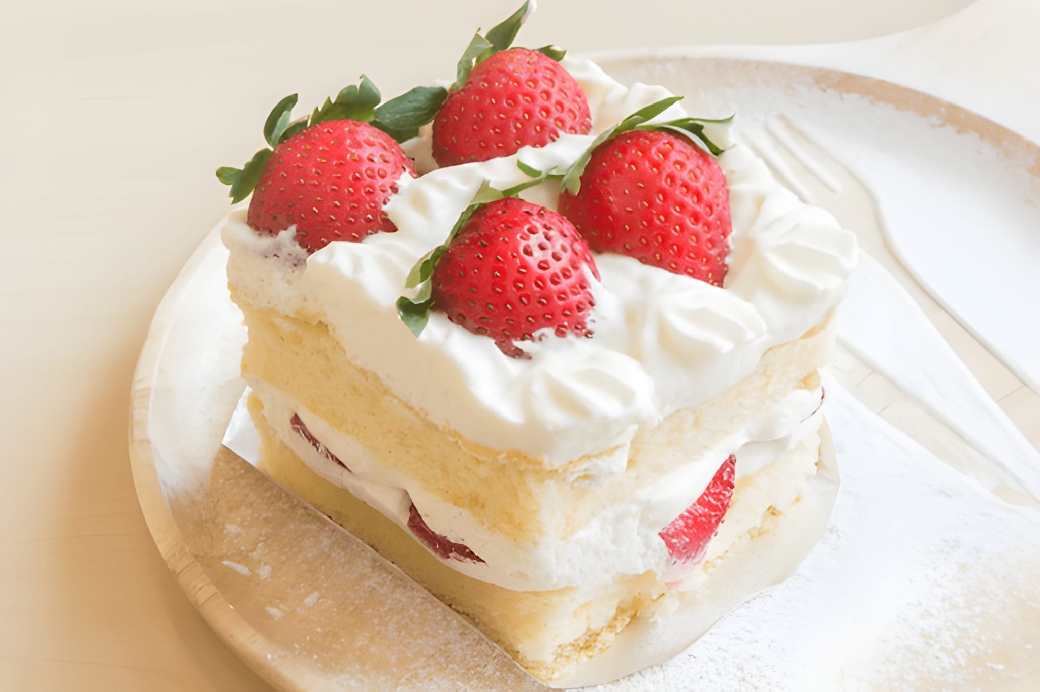 Flavoured Strawberry Shortcake Ice Cream Cake