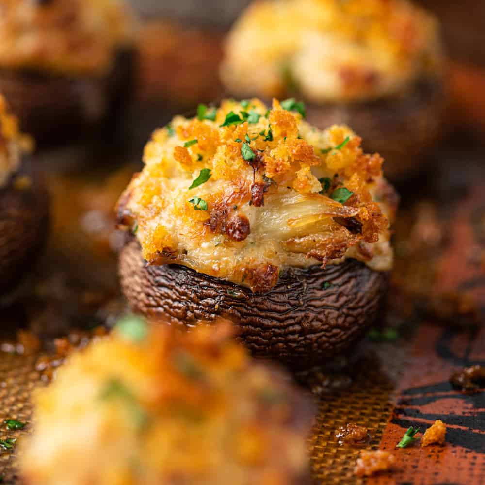 Perfect Crab-Stuffed Mushrooms