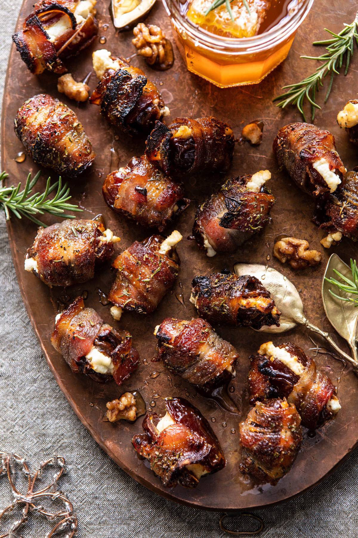 Goat-Cheese-Stuffed-Bacon-Wrapped-Dates-with-Rosemary-Honey-1