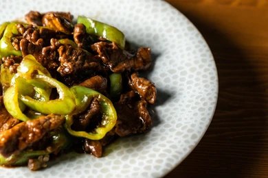 Asian Ground Beef and Pepper Sauté