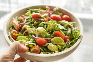 Creamy Cucumber Tomato Salad