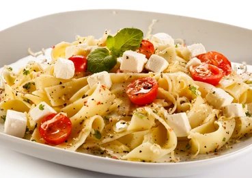 Greek Pasta with Tomatoes and White Beans