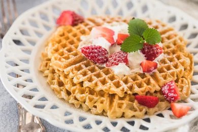 Scandinavian Sweetheart Waffles – Delicate Nordic Heart-Shaped