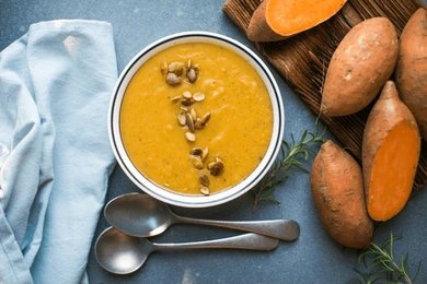 Sweet and Spicy Sweet Potato Soup