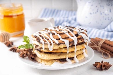Cinnamon Roll Pancakes