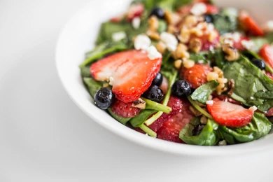 Spring Salad with Blueberry Balsamic Dressing