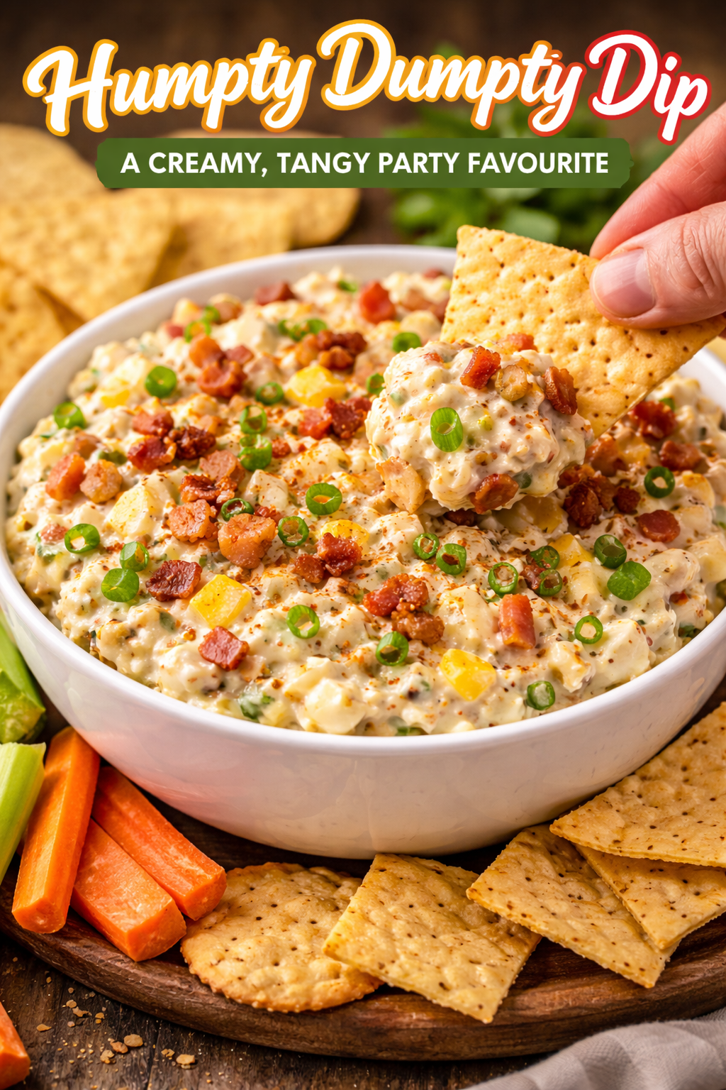 Humpty Dumpty Dip – A Creamy, Tangy Party Favourite