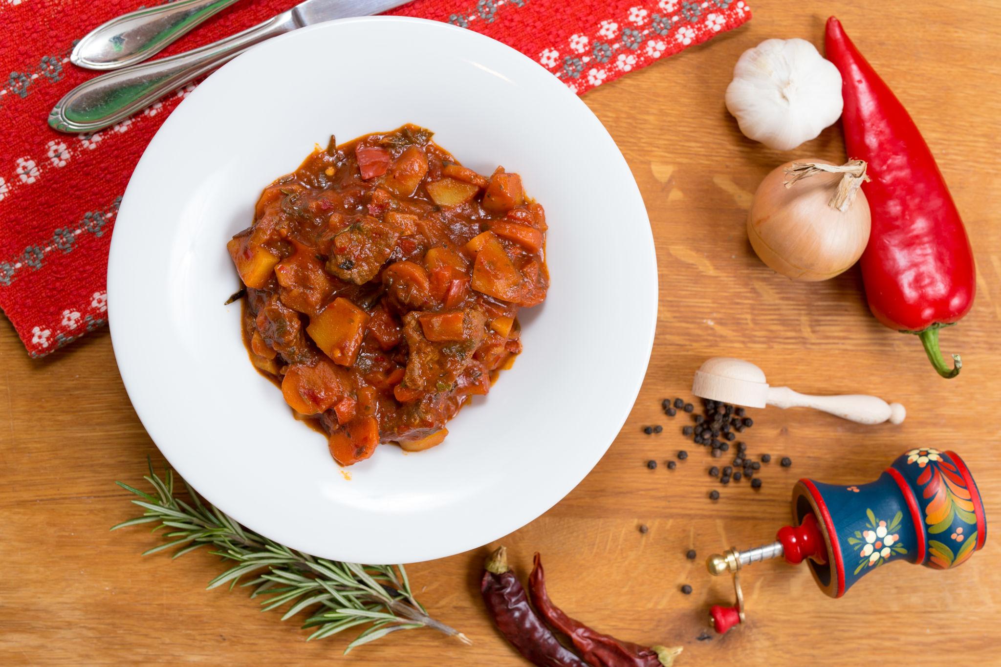 Authentic Hungarian Goulash: Traditional Paprika-Rich Beef
