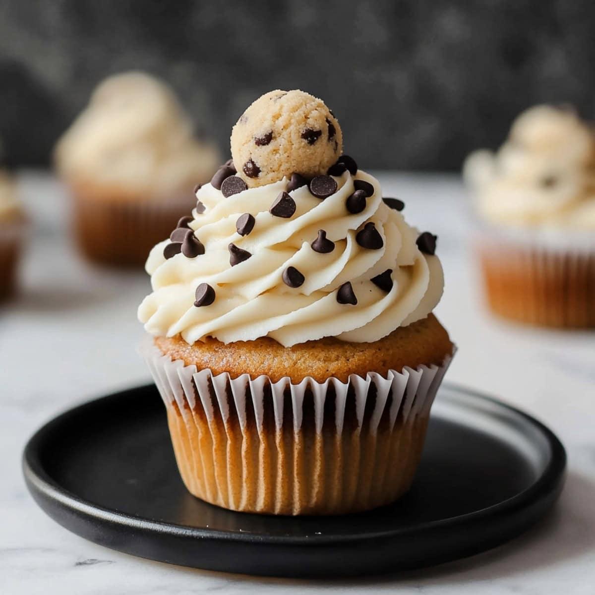 Cookie Dough Cupcakes – Soft Vanilla Cupcakes Filled