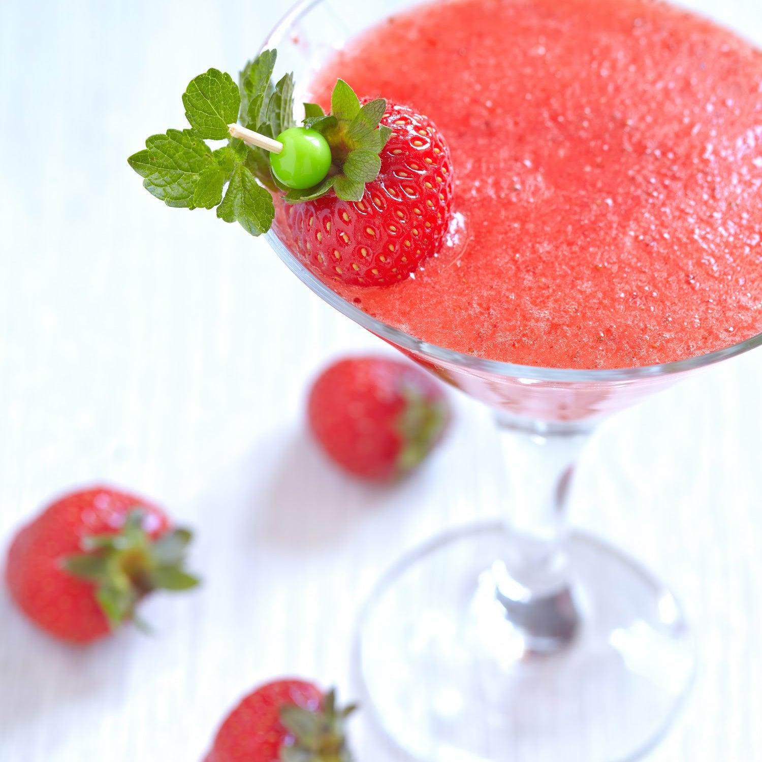 Big Batch Freezer Strawberry Cosmopolitans