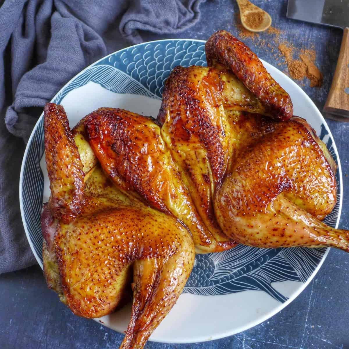 Grilled Five Spice Chicken with Smoky Charred Glaze