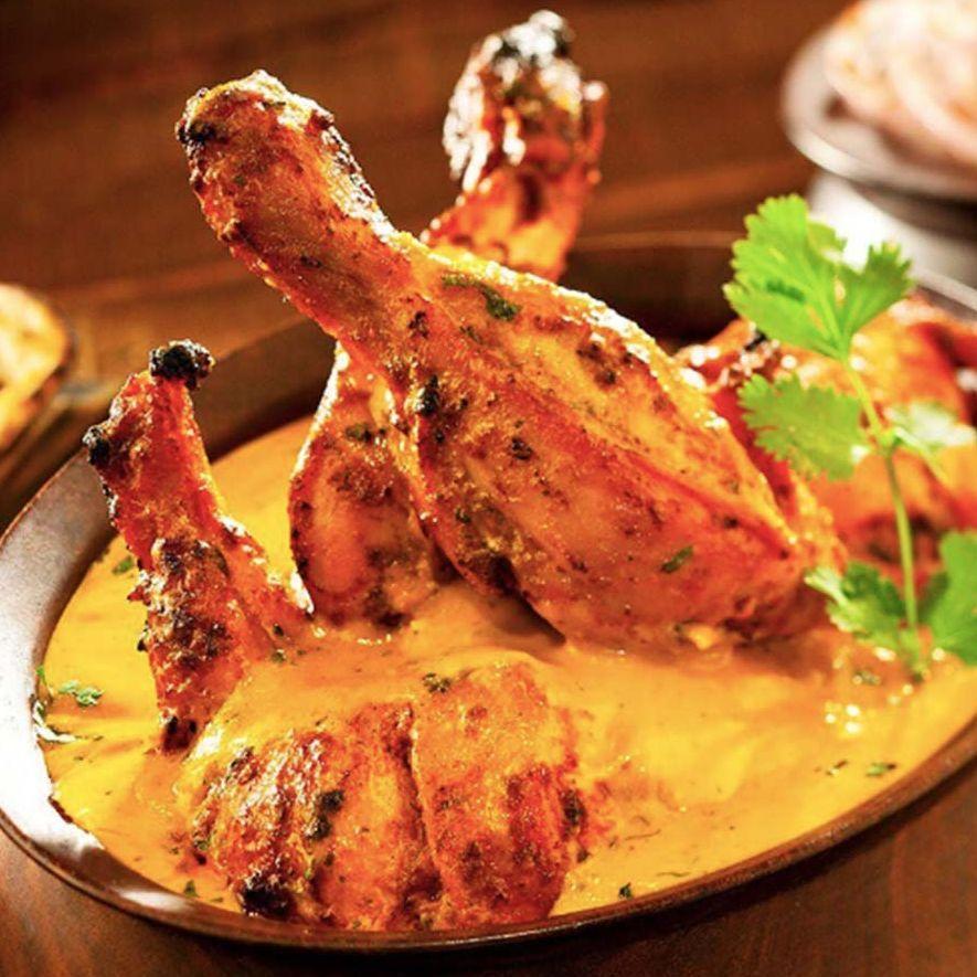 Barbecued Butter Chicken with Creamy Tomato Masala Sauce