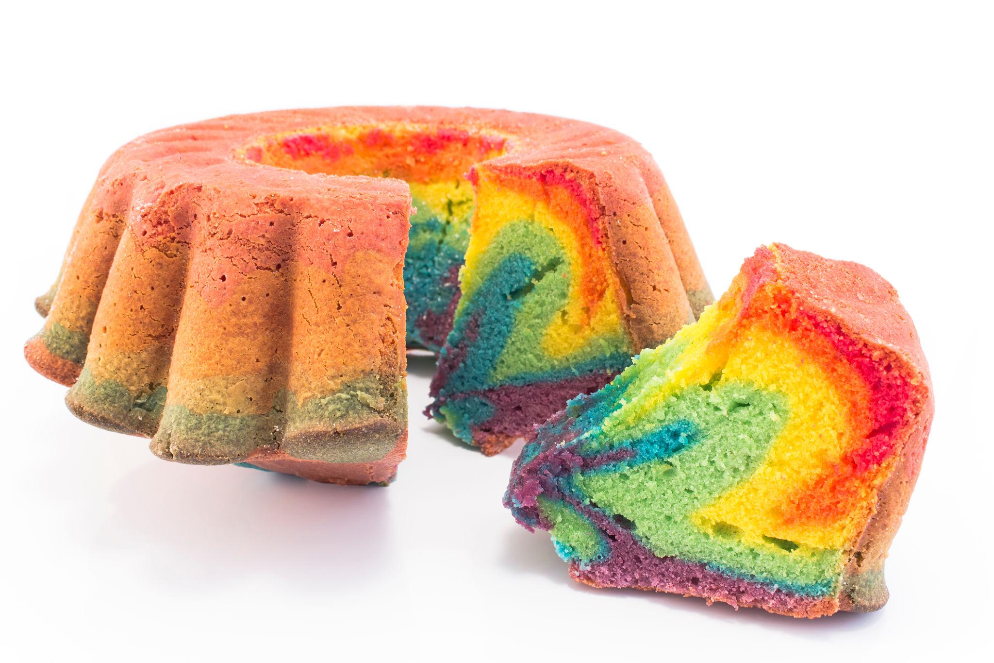 Rainbow Bundt Cake: A Stunning Swirl of Color Wrapped
