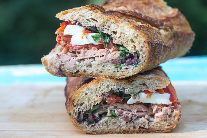 Authentic Pan Bagnat Recipe: Traditional Pressed French Tuna Sandwich Packed with Mediterranean Flavors
