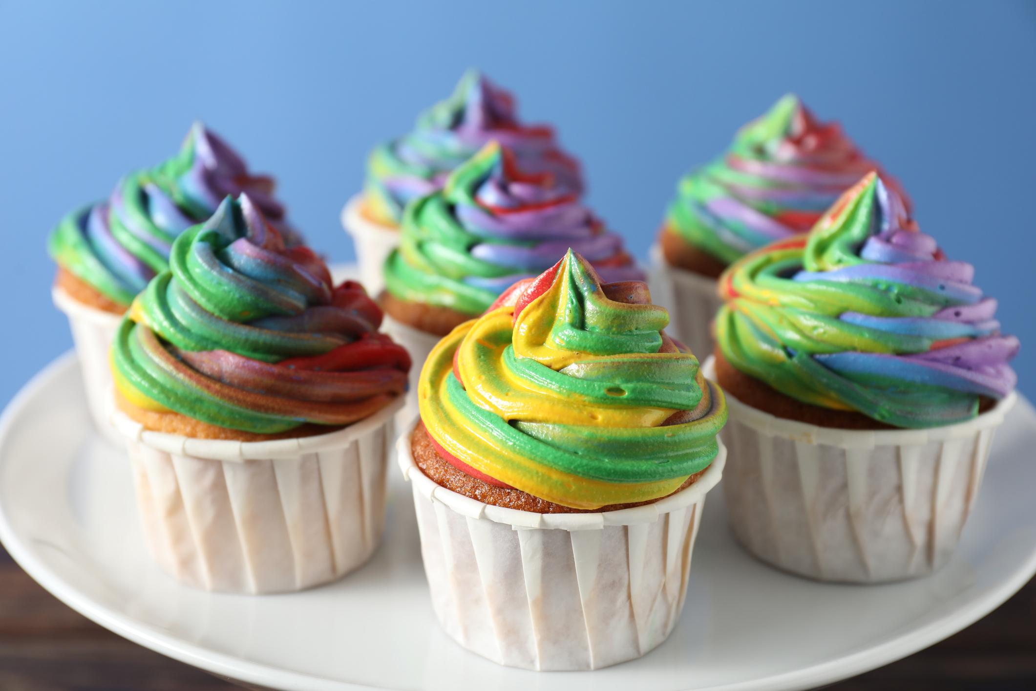 Rainbow Cupcakes: Bright, Colorful, and Delightfully