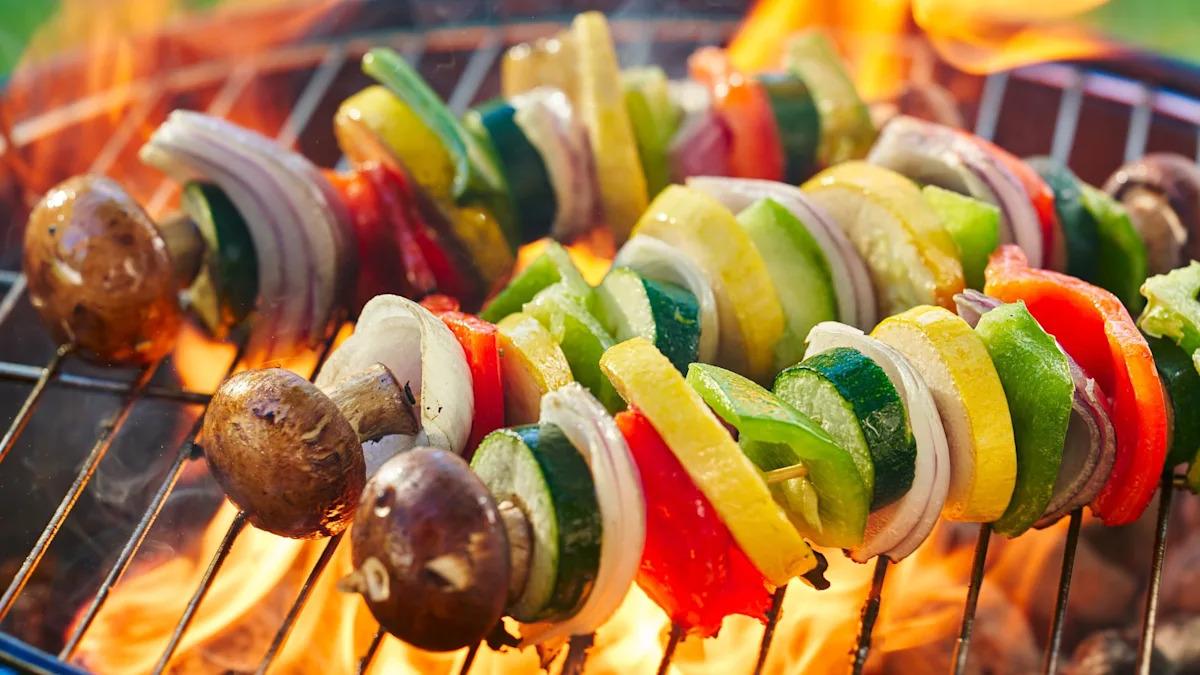 Grilled Veggie Skewers: Colorful, Smoky, and Flavourful Vegetable
