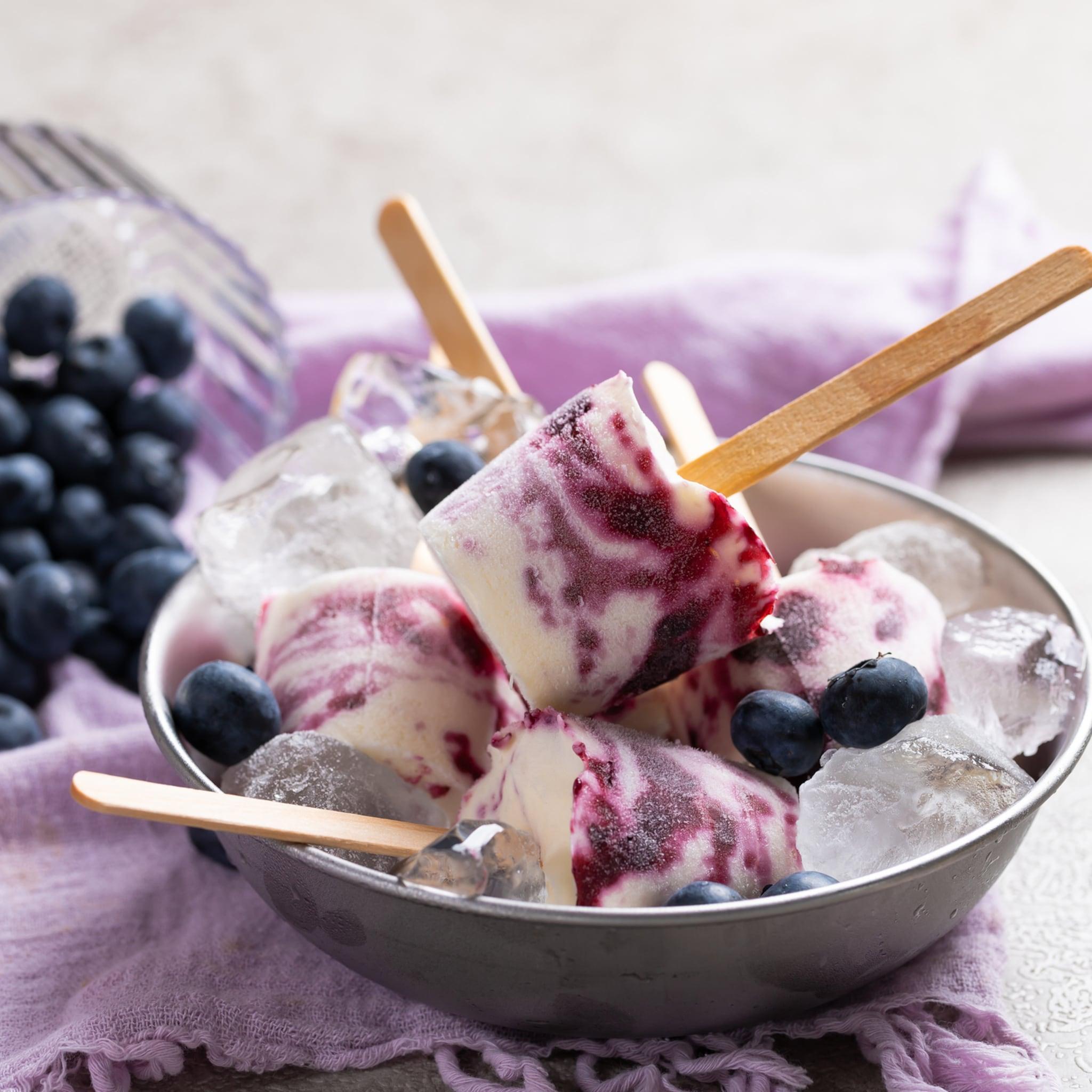 Creamy Blueberry Yogurt Popsicles – Healthy, Tangy
