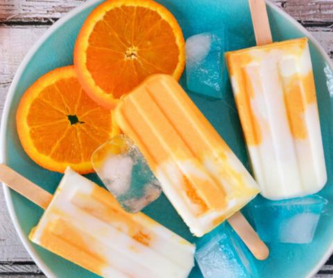 Simple Homemade Dreamsicles – Creamy Orange and Vanilla