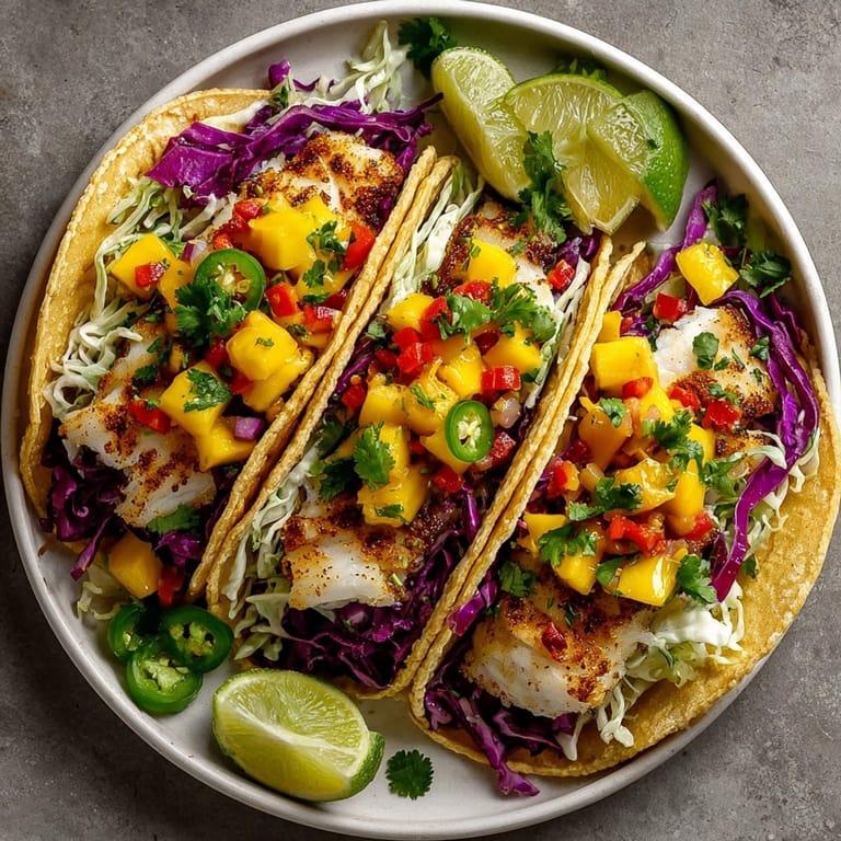 Fresh Mango Salsa with Avocado, Red Onion, Cilantro & Zesty Lime: A Colorful Tropical Salsa Bursting with Sweet and Tangy Flavor