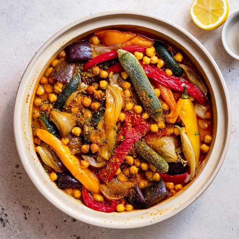 Moroccan Chickpea Stew – A Hearty, Aromatic and Nourishing One-Pot Moroccan Chickpea & Vegetable Tagine-Style Stew