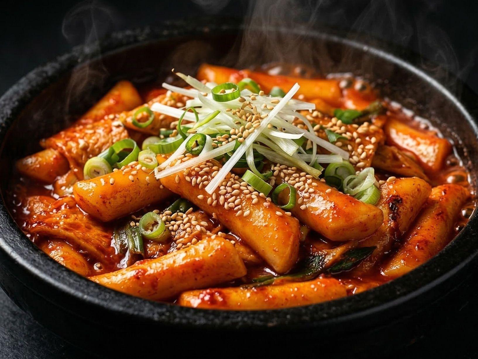 Tteokbokki Spicy Rice Cakes – A Bold, Chewy, Sweet and Spicy Korean Street Food Classic