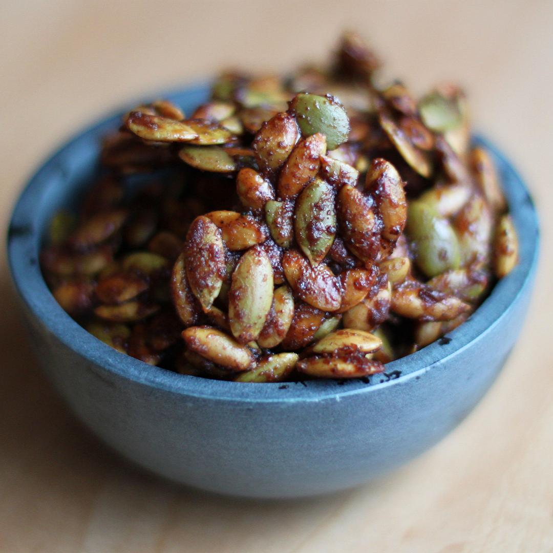 Air Fryer Maple-Chili Pumpkin Seeds: Sweet, Smoky, Spicy, and Perfectly Crunchy